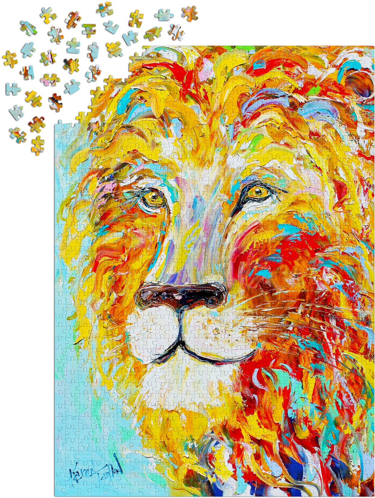 1000 Pieces Jigsaw Puzzle - Colorful Lion (1416)