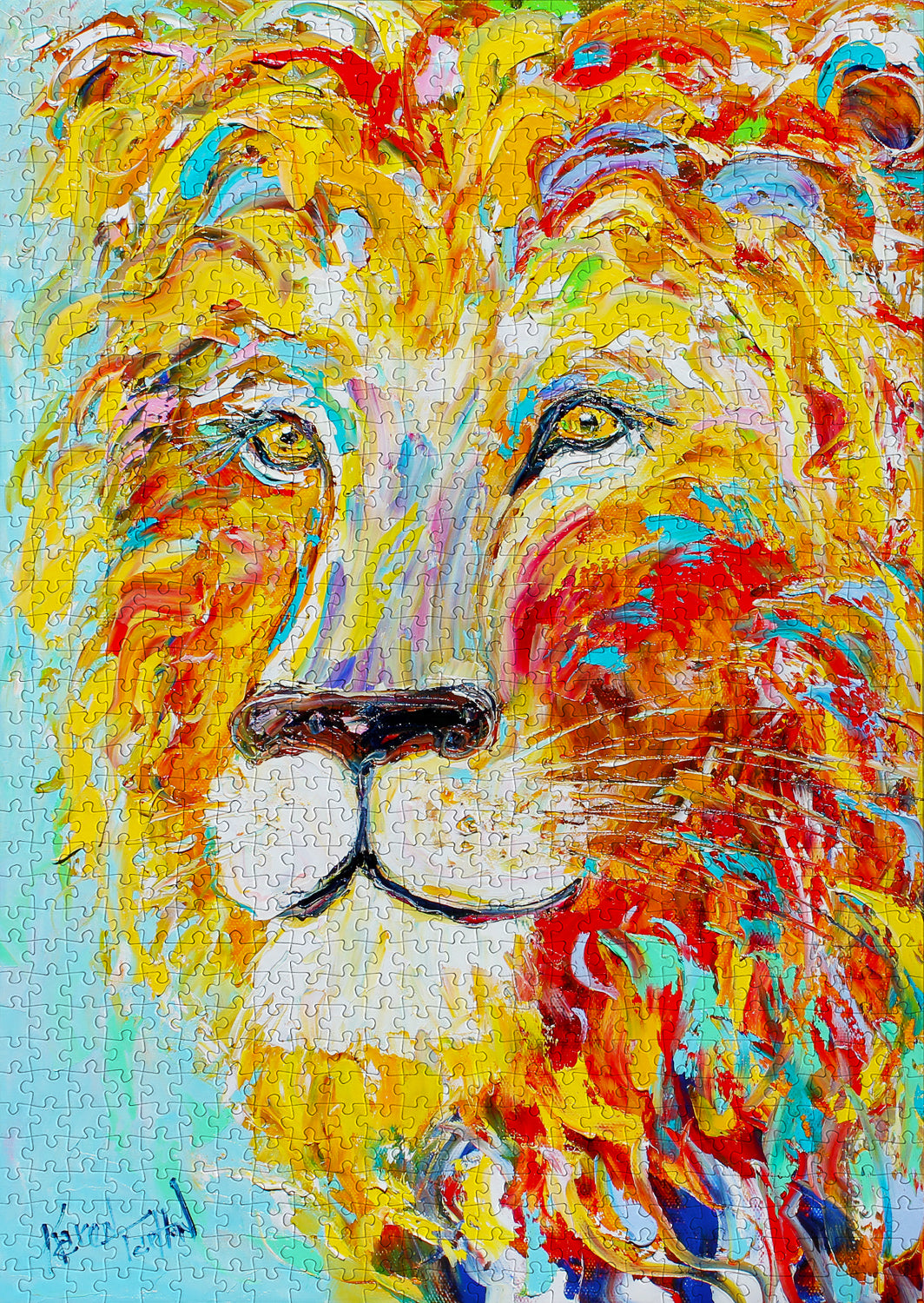 1000 Pieces Jigsaw Puzzle - Colorful Lion (1416)