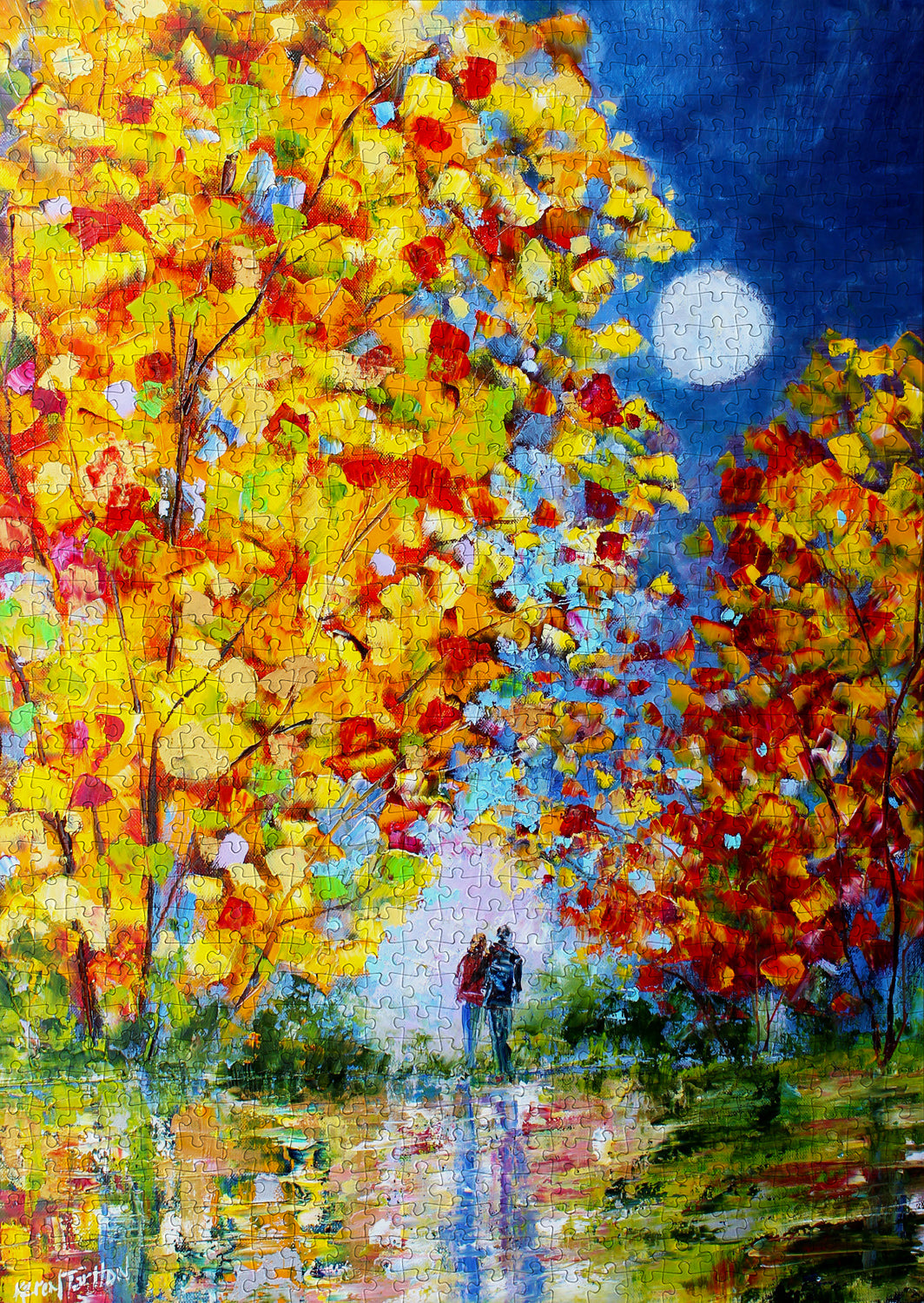 1000 Pieces Jigsaw Puzzle - Autumn Moon (1419)