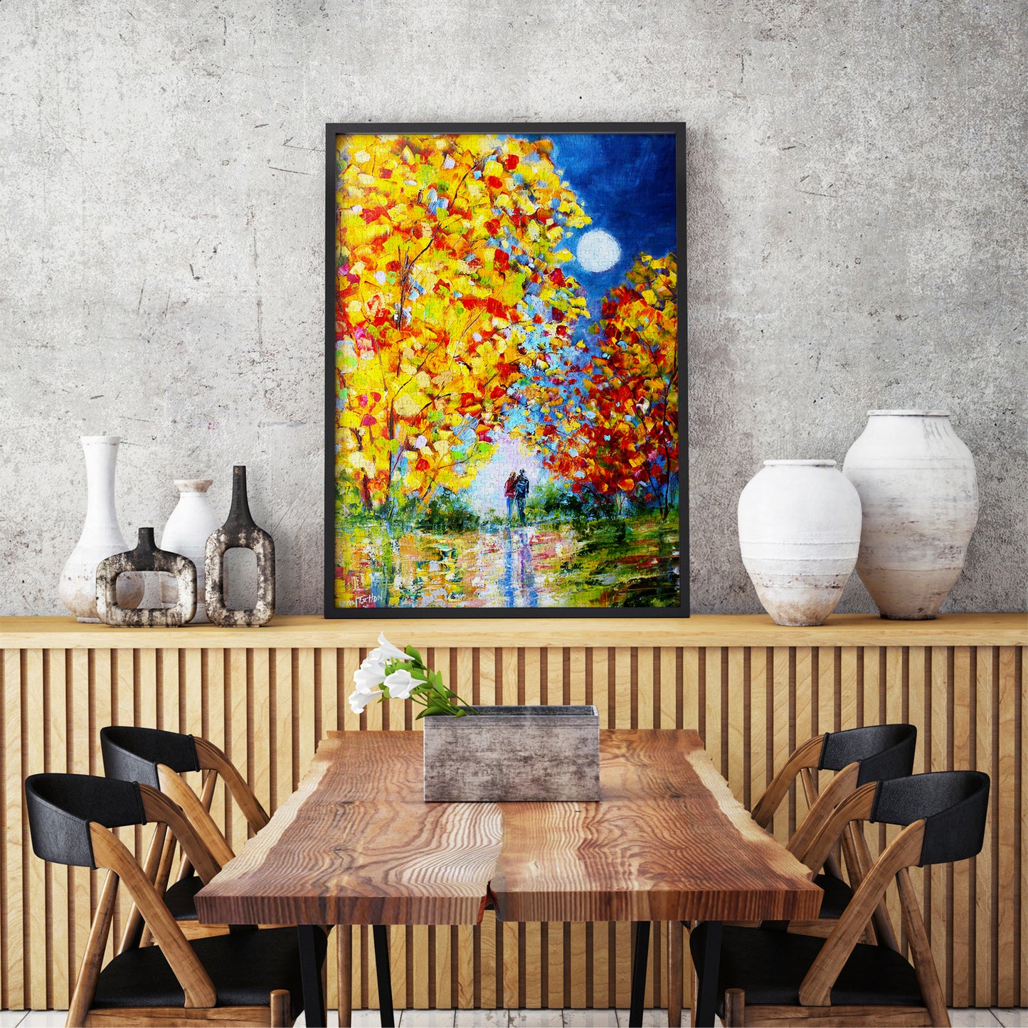 1000 Pieces Jigsaw Puzzle - Autumn Moon (1419)
