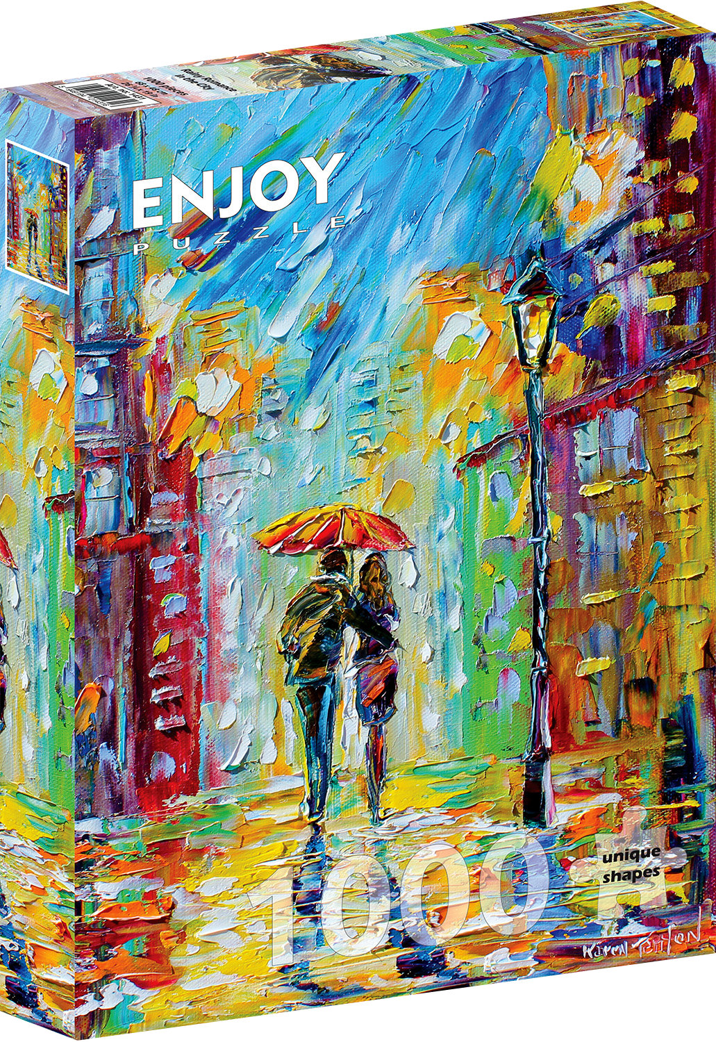 1000 Pieces Jigsaw Puzzle - Rainy Romance in the City (1431)