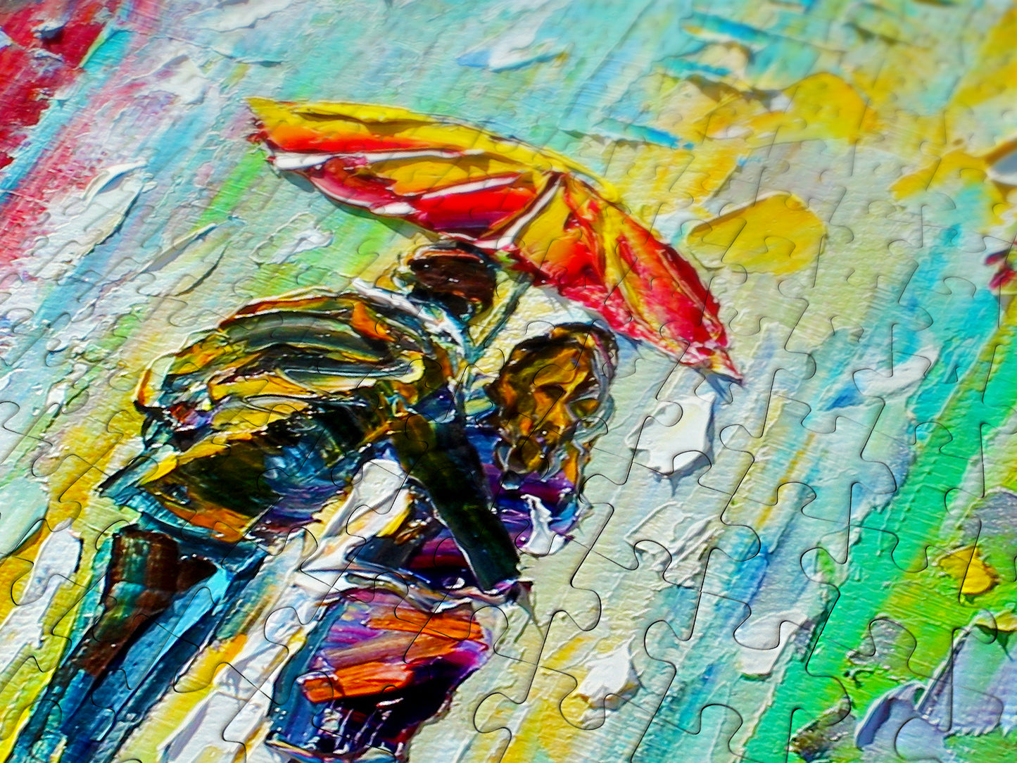 1000 Pieces Jigsaw Puzzle - Rainy Romance in the City (1431)