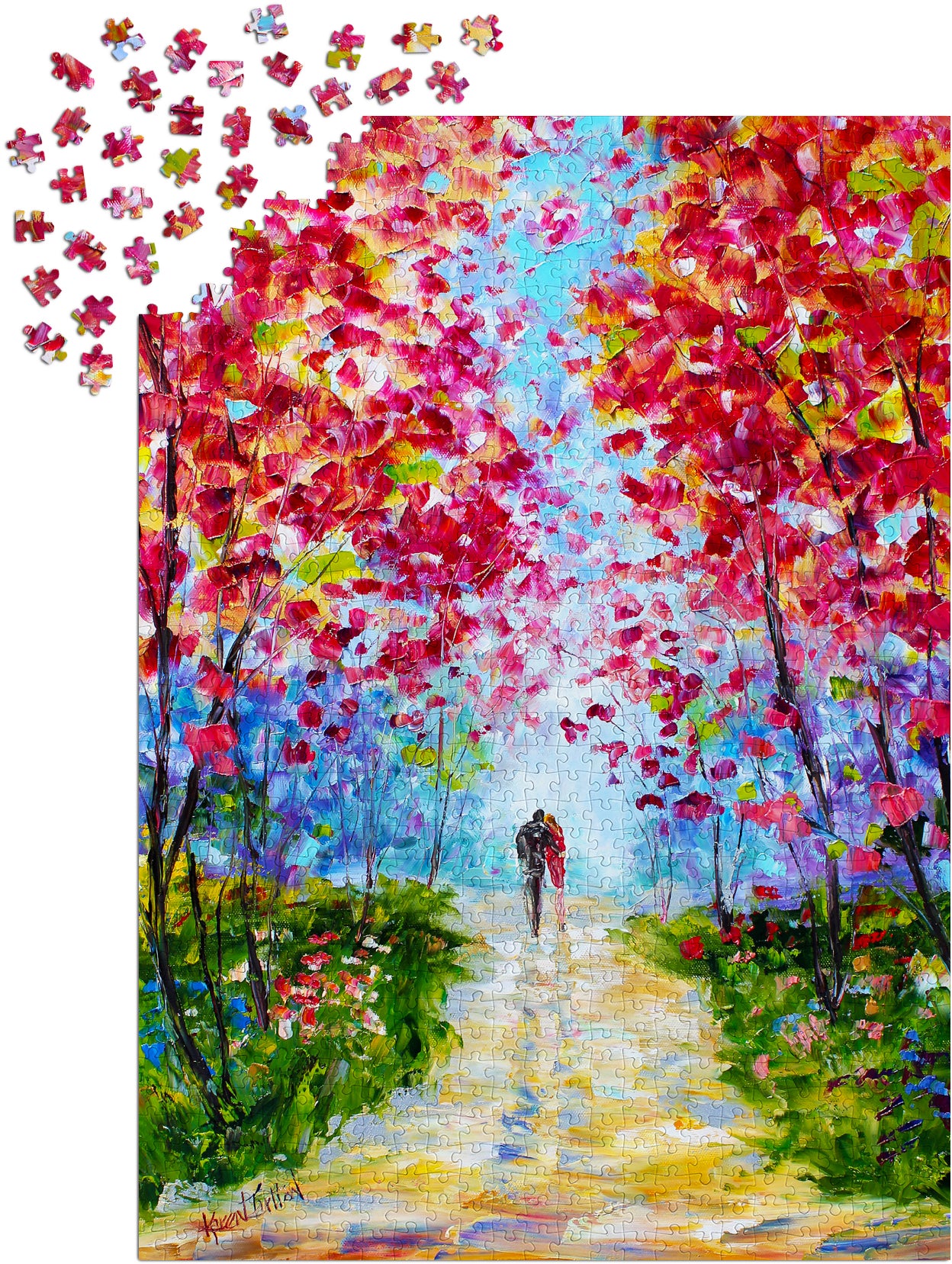 1000 Pieces Jigsaw Puzzle - Spring Blooms Romance (1434)