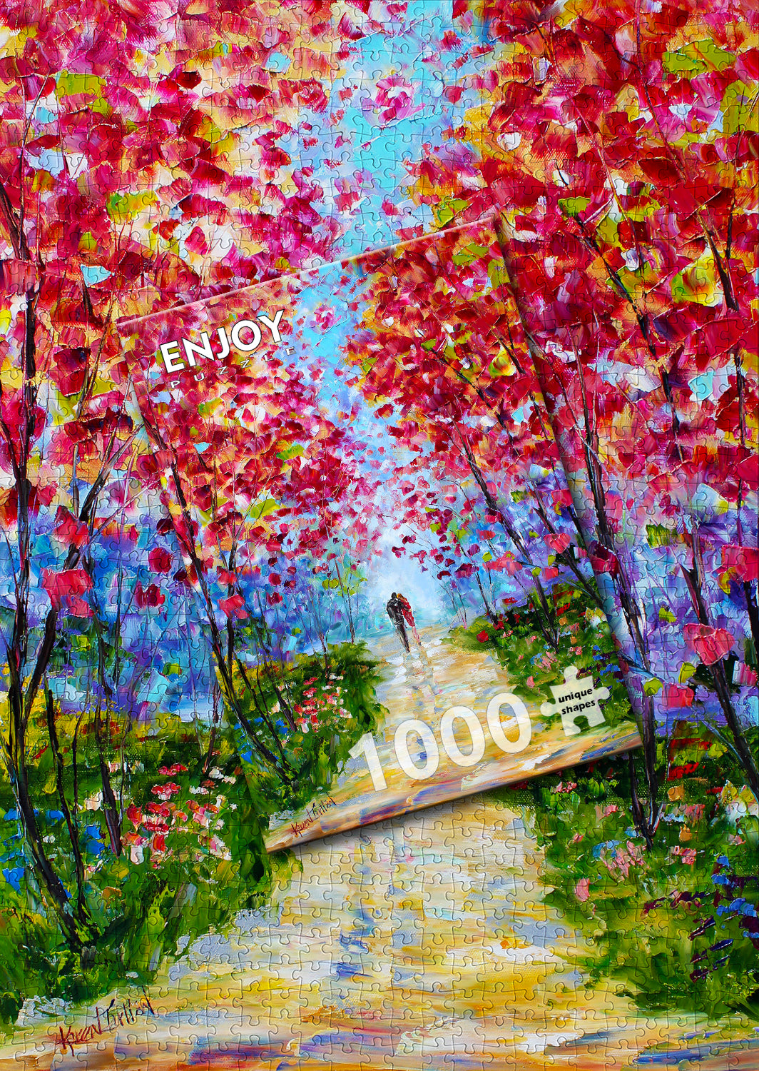1000 Pieces Jigsaw Puzzle - Spring Blooms Romance (1434)