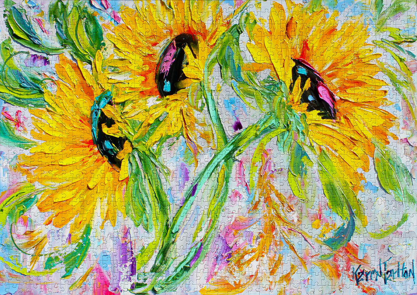 1000 Pieces Jigsaw Puzzle - Sunflower Joy (1443)