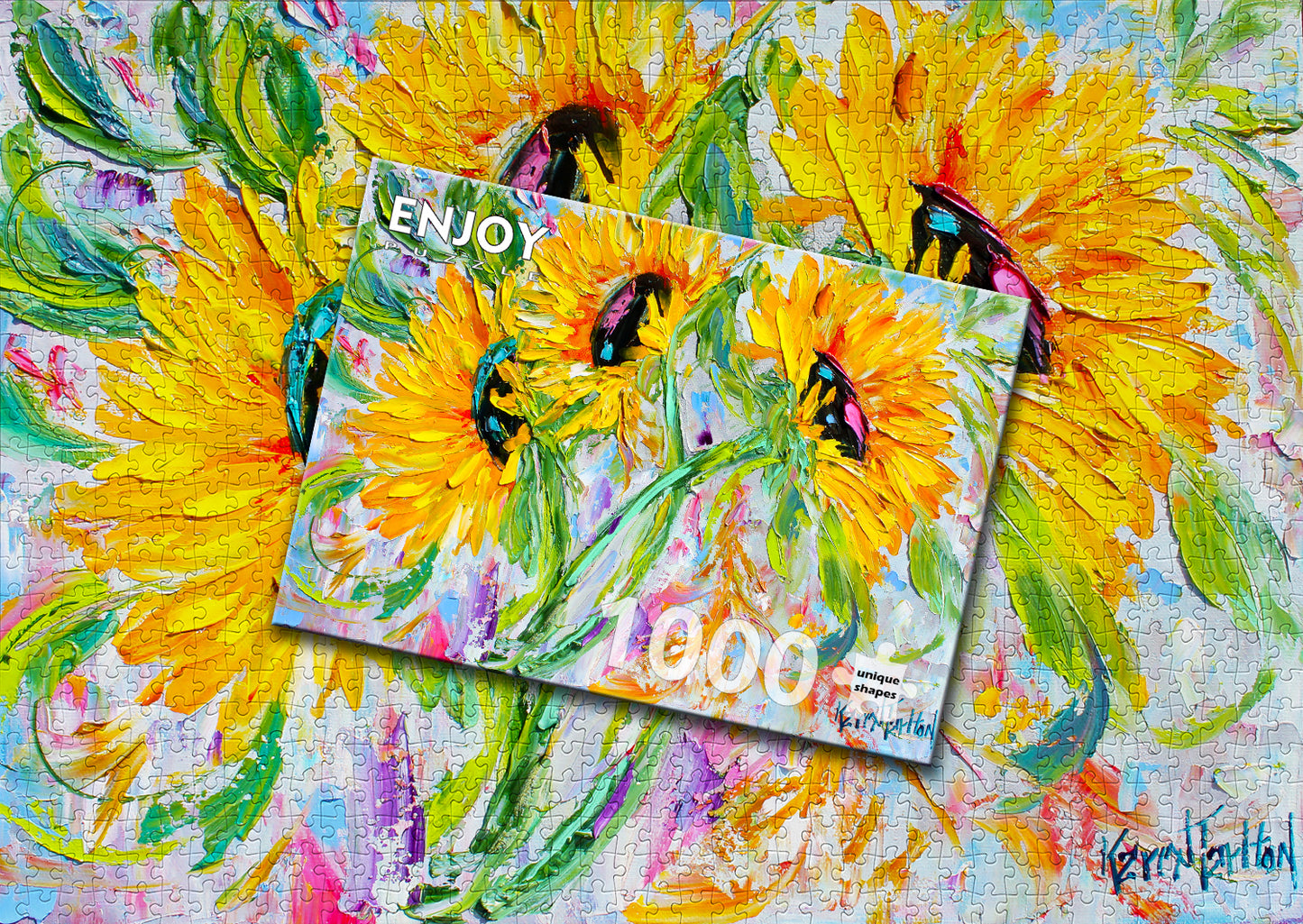 1000 Pieces Jigsaw Puzzle - Sunflower Joy (1443)