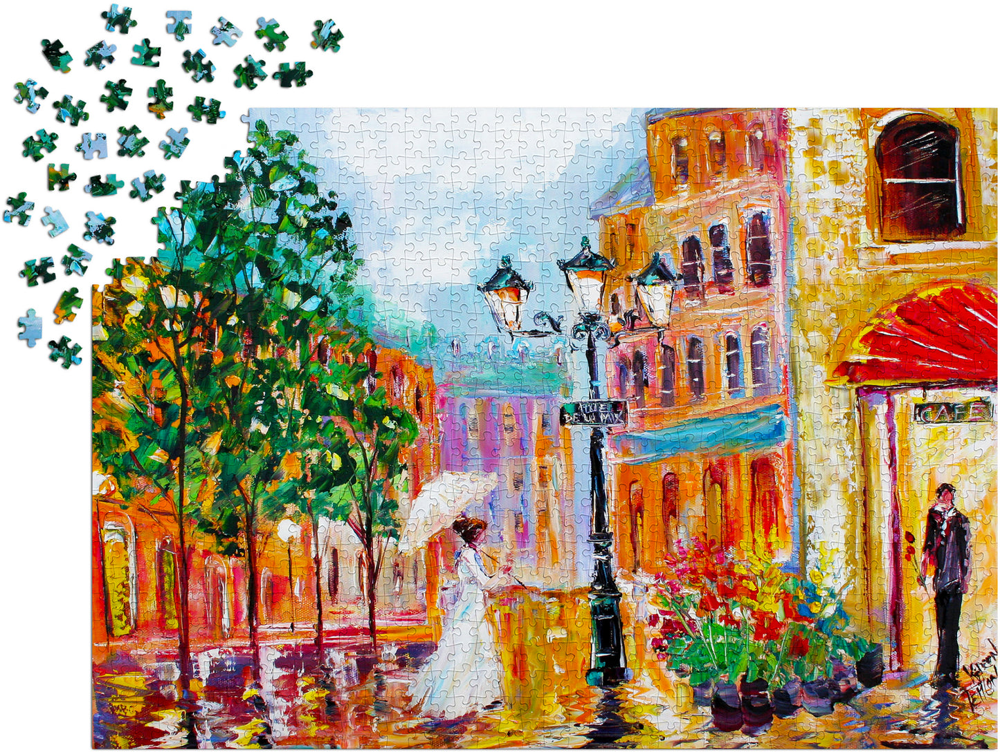 1000 Pieces Jigsaw Puzzle - Paris Romance (1449)