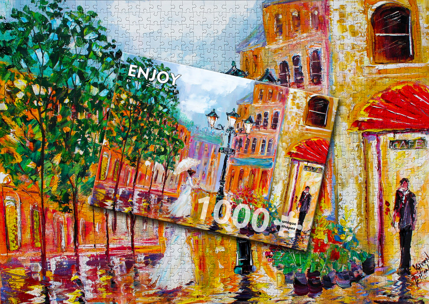 1000 Pieces Jigsaw Puzzle - Paris Romance (1449)