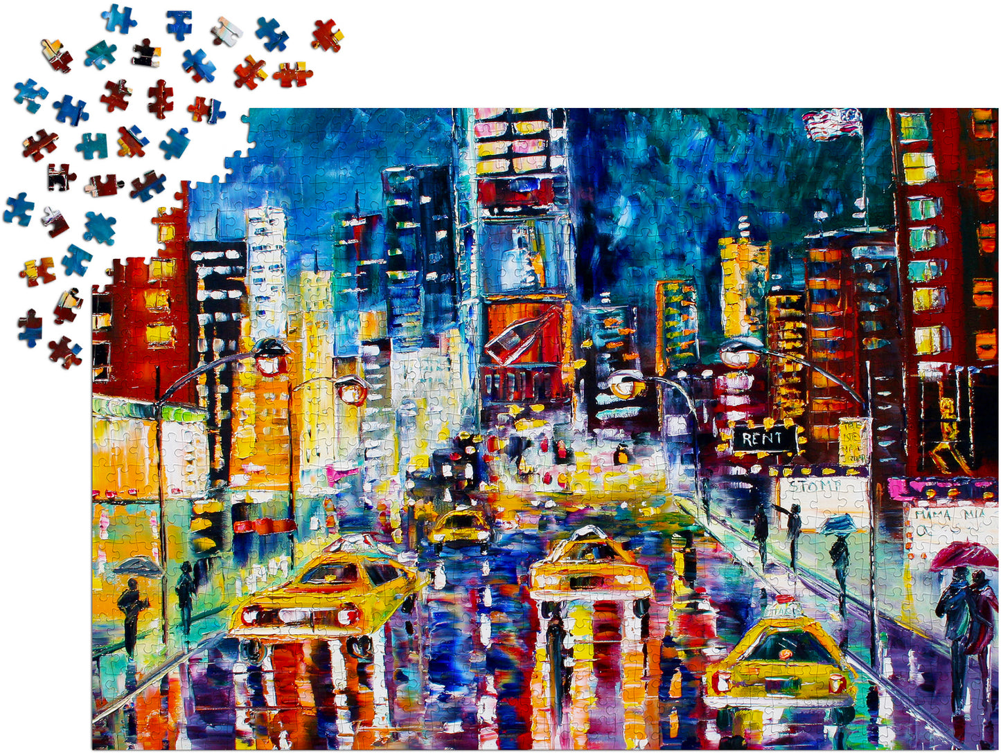 1000 Pieces Jigsaw Puzzle - New York Lights (1452)