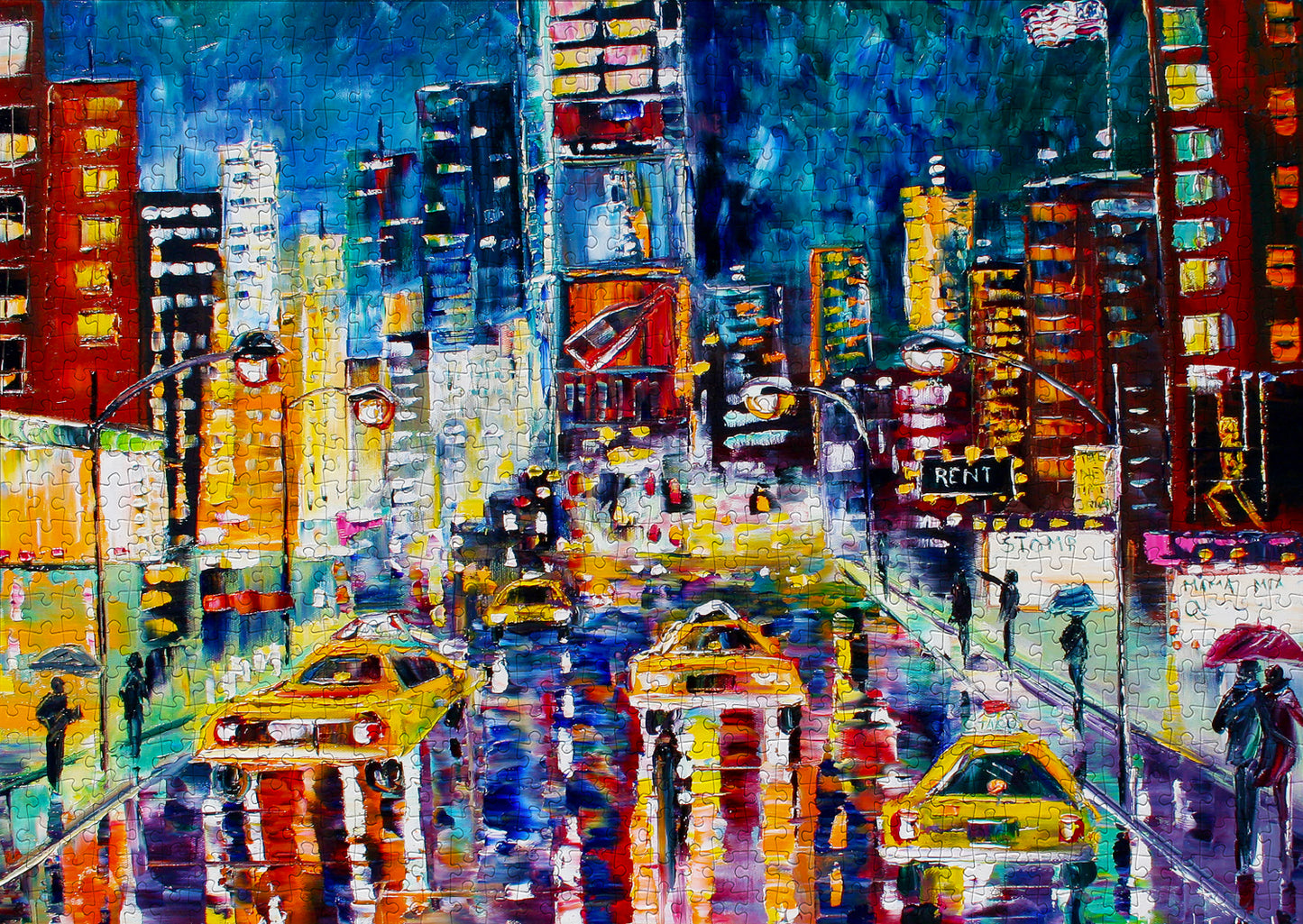 1000 Pieces Jigsaw Puzzle - New York Lights (1452)