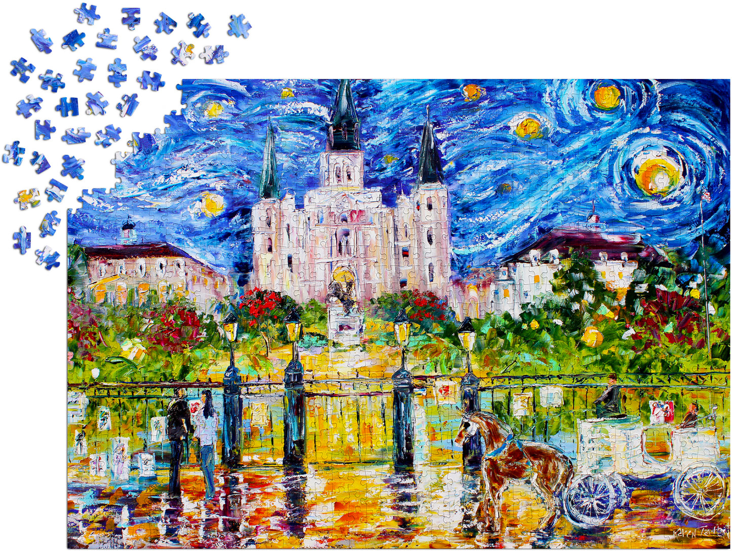 1000 Pieces Jigsaw Puzzle - Jackson Square (1455)