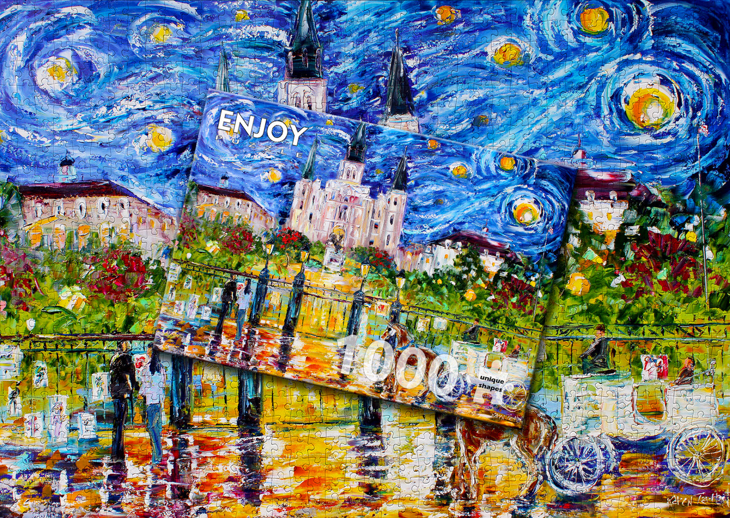 1000 Pieces Jigsaw Puzzle - Jackson Square (1455)