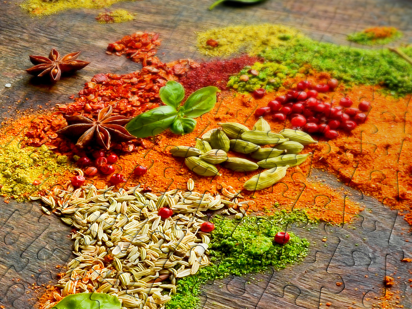 1000 Pieces Jigsaw Puzzle - World Map in Spices (1461)