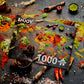 1000 Pieces Jigsaw Puzzle - World Map in Spices (1461)