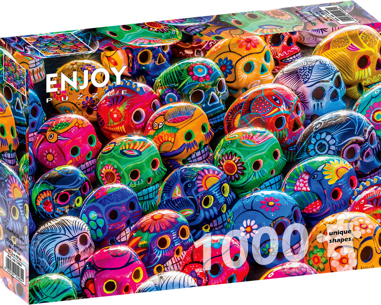 1000 Pieces Jigsaw Puzzle - Colorful Skulls (1464)