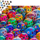 1000 Pieces Jigsaw Puzzle - Colorful Skulls (1464)