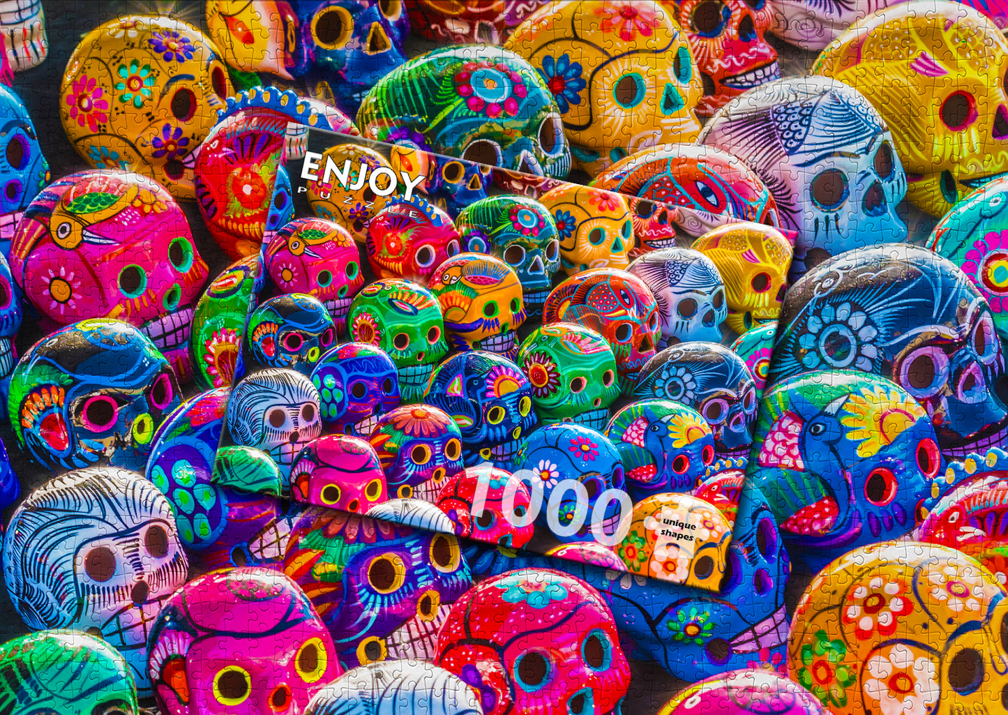 1000 Pieces Jigsaw Puzzle - Colorful Skulls (1464)