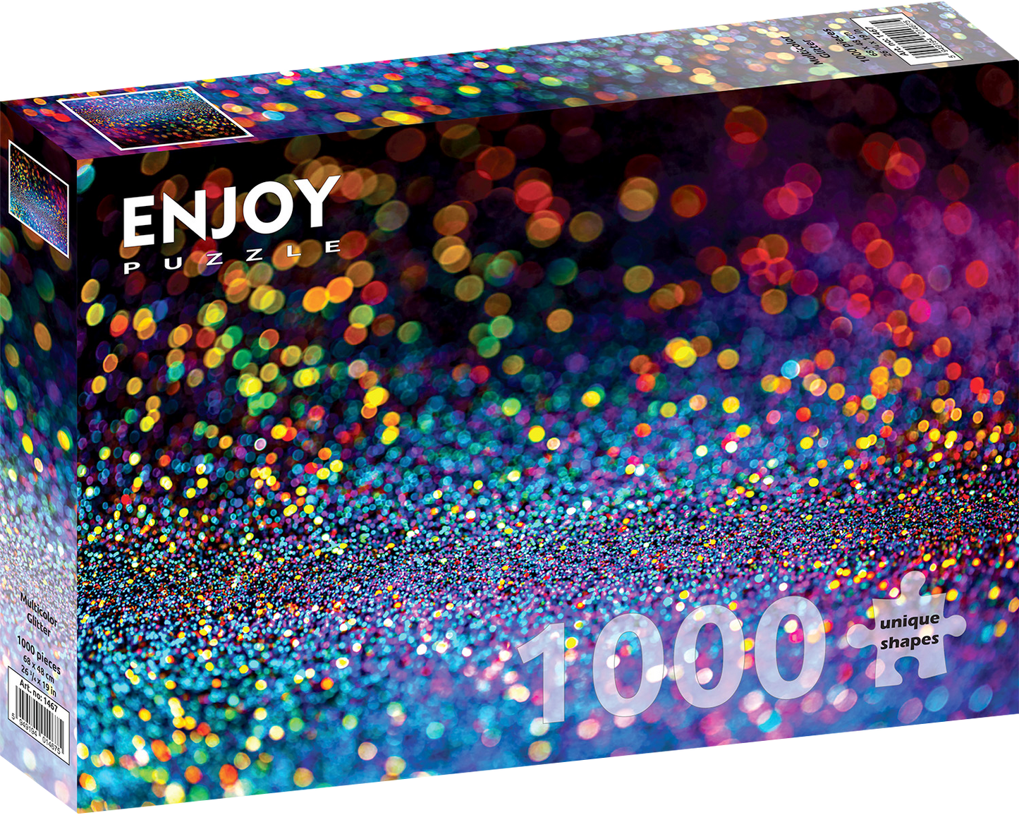 1000 Pieces Jigsaw Puzzle - Multicolor Glitter (1467)