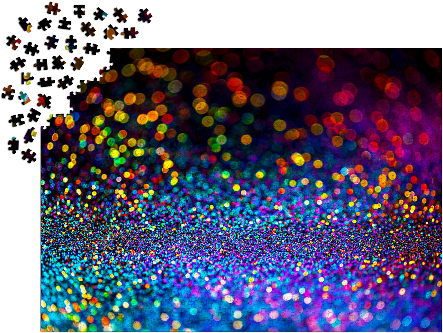1000 Pieces Jigsaw Puzzle - Multicolor Glitter (1467)