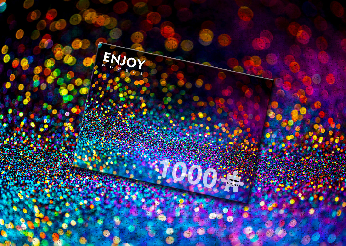 1000 Pieces Jigsaw Puzzle - Multicolor Glitter (1467)