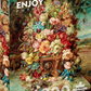 1000 Pieces Jigsaw Puzzle - Hans Zatzka: Flowers Still Life with Blue Tit (1518)