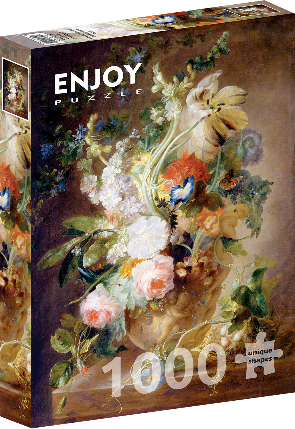 1000 Pieces Jigsaw Puzzle - Jan van Huysum: Vase with Flowers (1521)