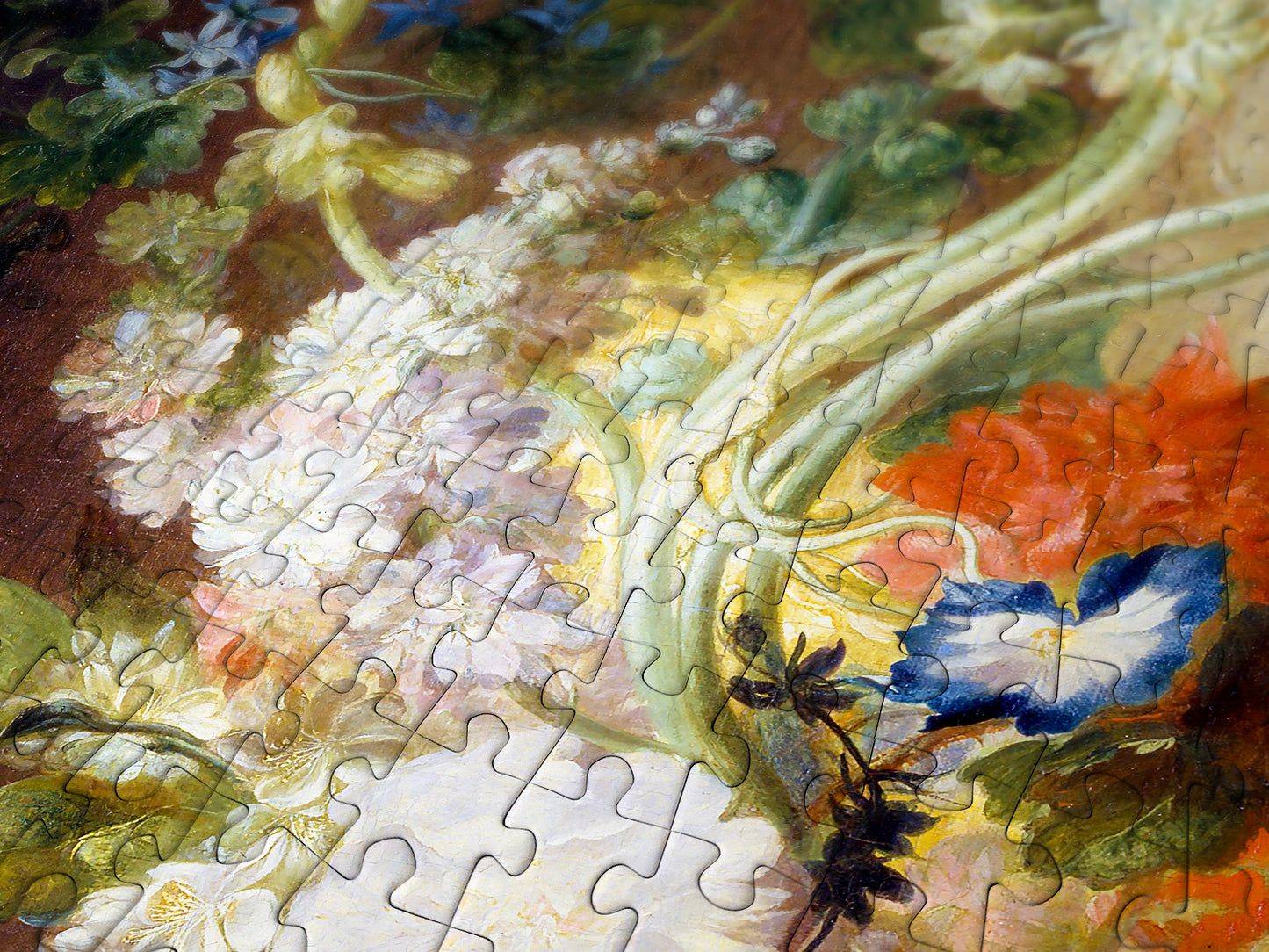 1000 Pieces Jigsaw Puzzle - Jan van Huysum: Vase with Flowers (1521)