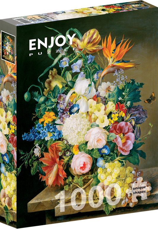 1000 Pieces Jigsaw Puzzle - Franz Xaver Petter: Flower Piece (1524)