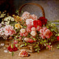 1000 Pieces Jigsaw Puzzle - Hans Buchner: A Basket of Roses and Carnations (1530)