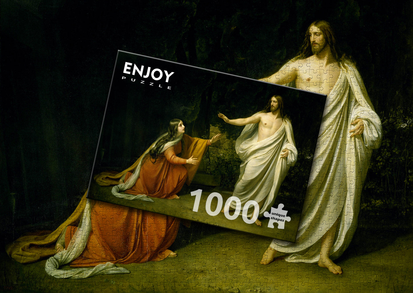 1000 Pieces Jigsaw Puzzle - Alexander Ivanov: Christ's Appearance to Mary Magdalene after the Resurrection (1533)