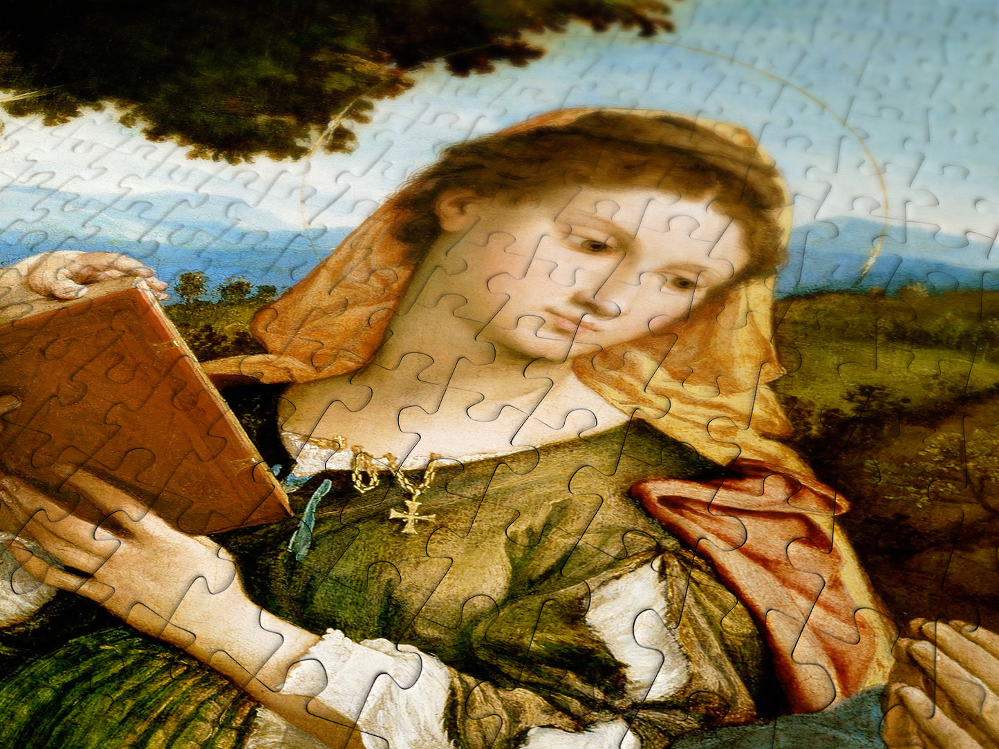 1000 Pieces Jigsaw Puzzle - Lorenzo Lotto: Madonna and Child with Saints Catherine and Thomas (1536)