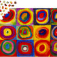 1000 Pieces Jigsaw Puzzle - Vassily Kandinsky: Color Study - Squares with Concentric Circles (1542)