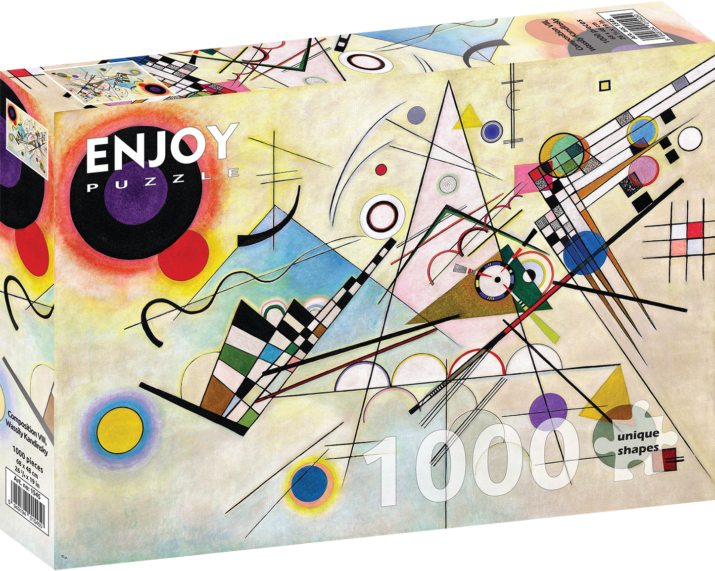 1000 Pieces Jigsaw Puzzle - Vassily Kandinsky: Composition VIII (1545)