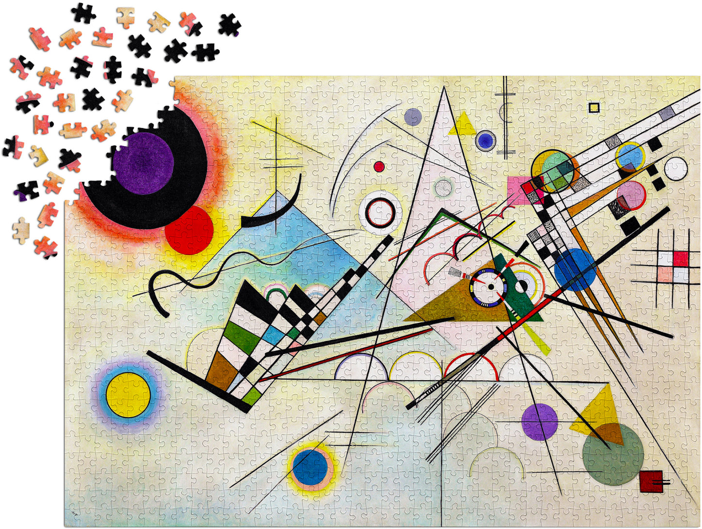 1000 Pieces Jigsaw Puzzle - Vassily Kandinsky: Composition VIII (1545)