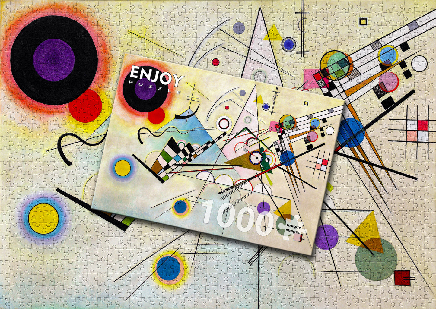 1000 Pieces Jigsaw Puzzle - Vassily Kandinsky: Composition VIII (1545)