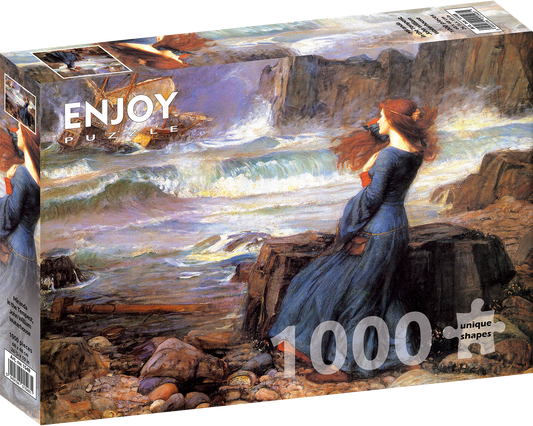 1000 Pieces Jigsaw Puzzle - John William Waterhouse: Miranda in the Tempest (1548)
