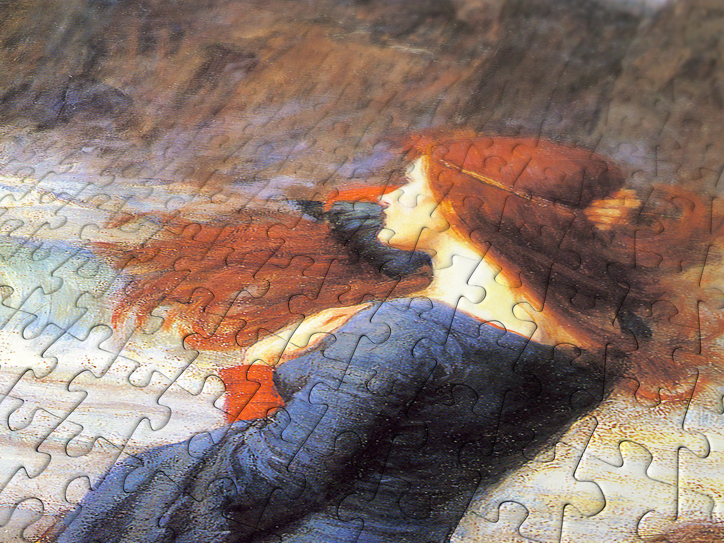1000 Pieces Jigsaw Puzzle - John William Waterhouse: Miranda in the Tempest (1548)