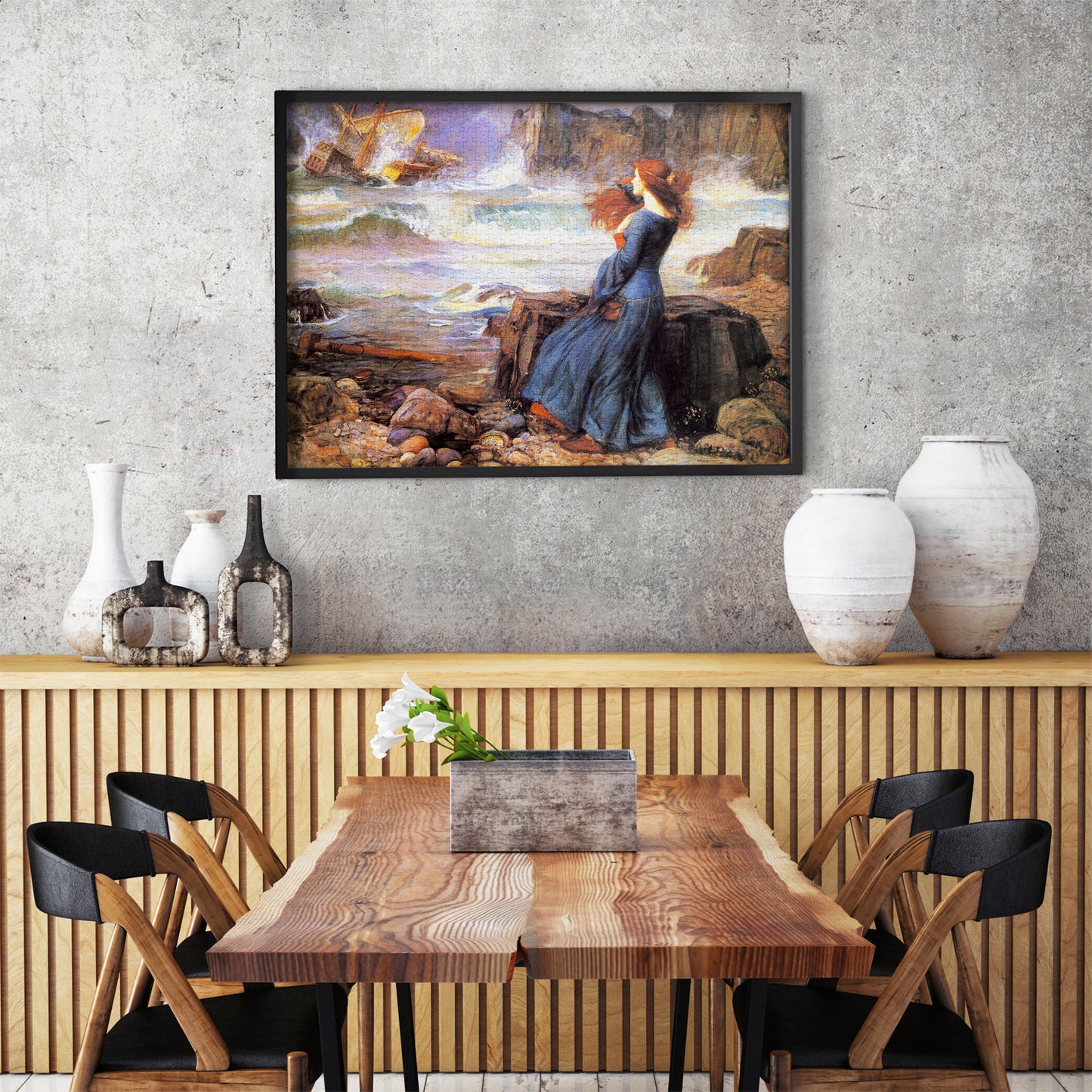 1000 Pieces Jigsaw Puzzle - John William Waterhouse: Miranda in the Tempest (1548)