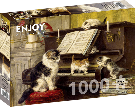 1000 Pieces Jigsaw Puzzle - Henriette Ronner-Knip: The Piano Lesson (1551)