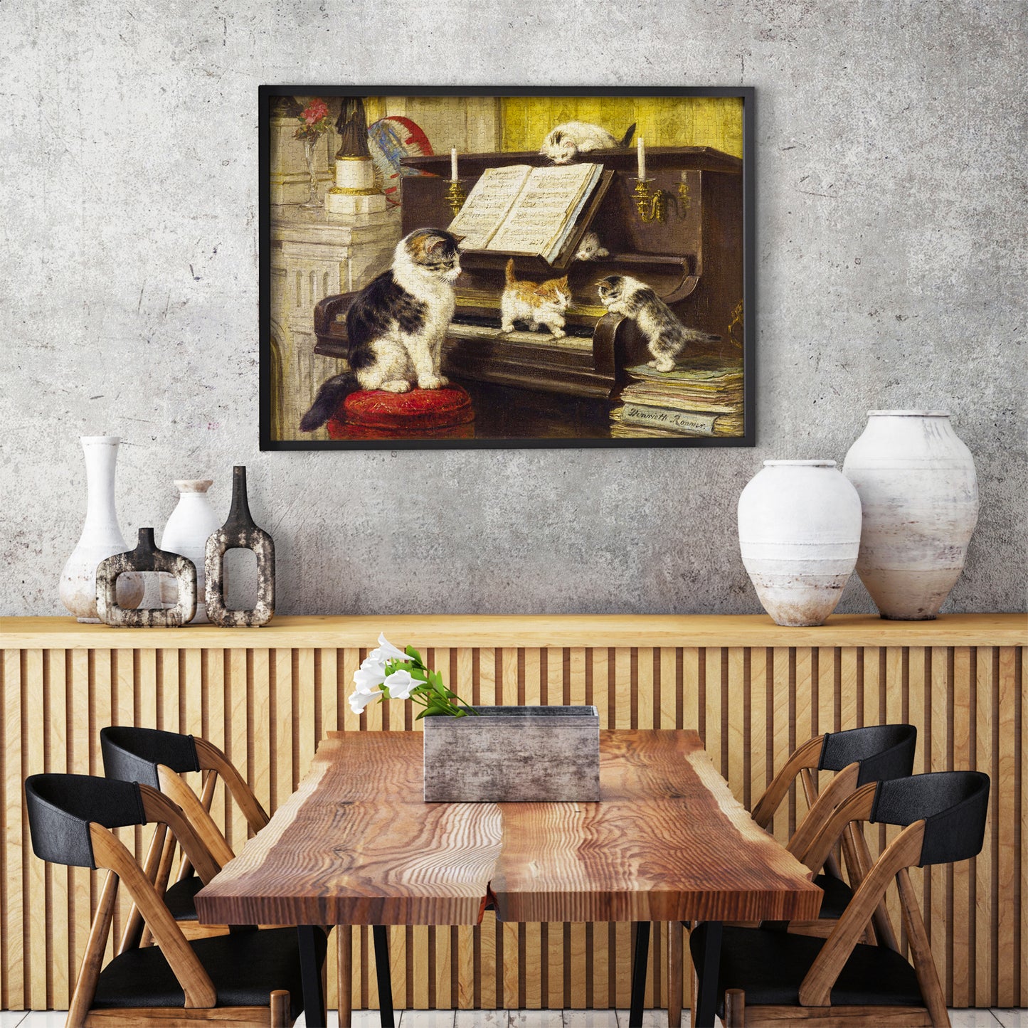 1000 Pieces Jigsaw Puzzle - Henriette Ronner-Knip: The Piano Lesson (1551)