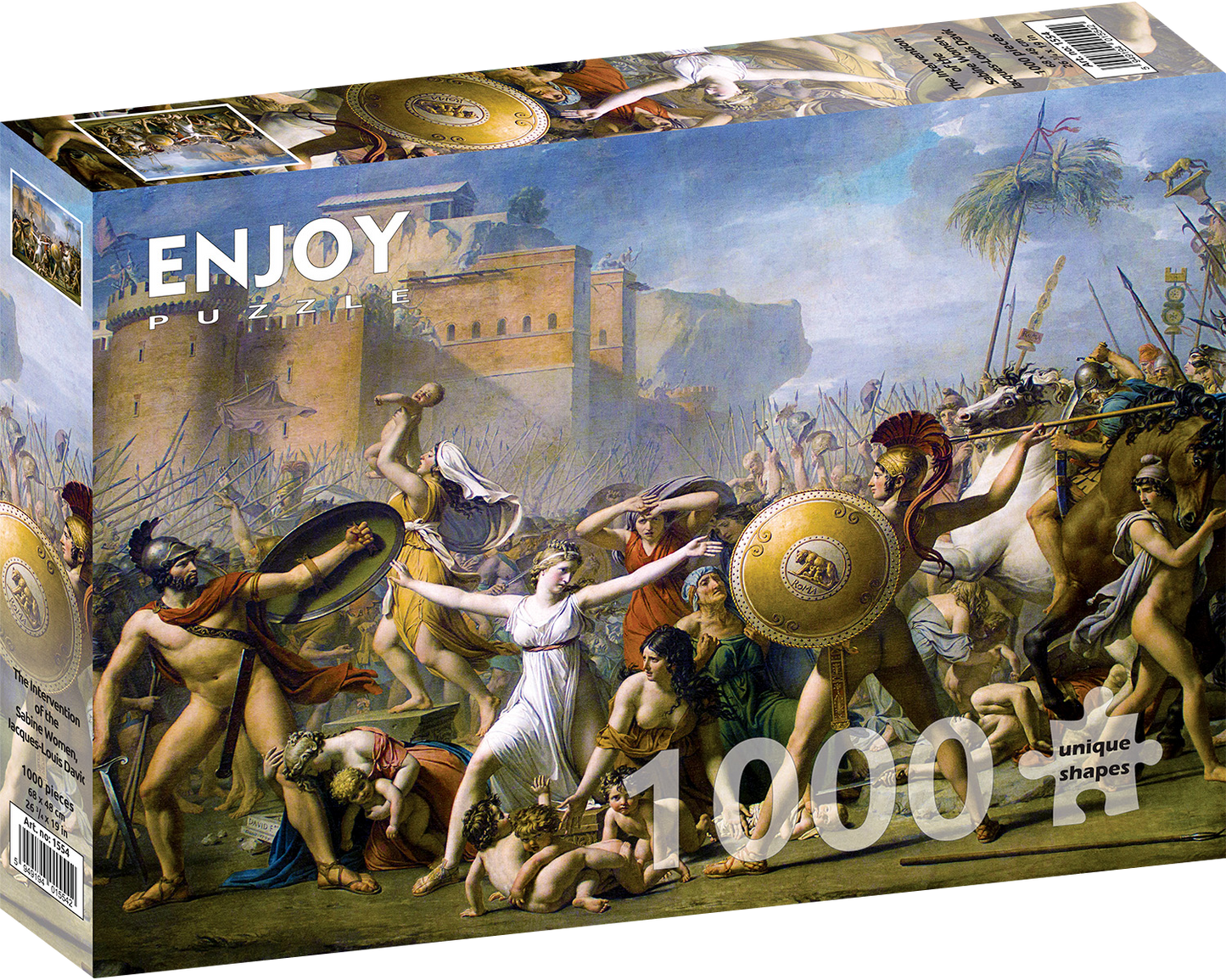 1000 Pieces Jigsaw Puzzle - Jacques-Louis David: The Intervention of the Sabine Women (1554)