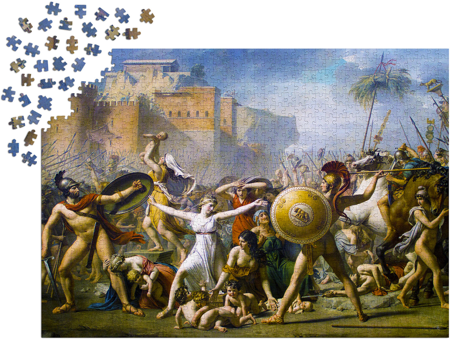 1000 Pieces Jigsaw Puzzle - Jacques-Louis David: The Intervention of the Sabine Women (1554)