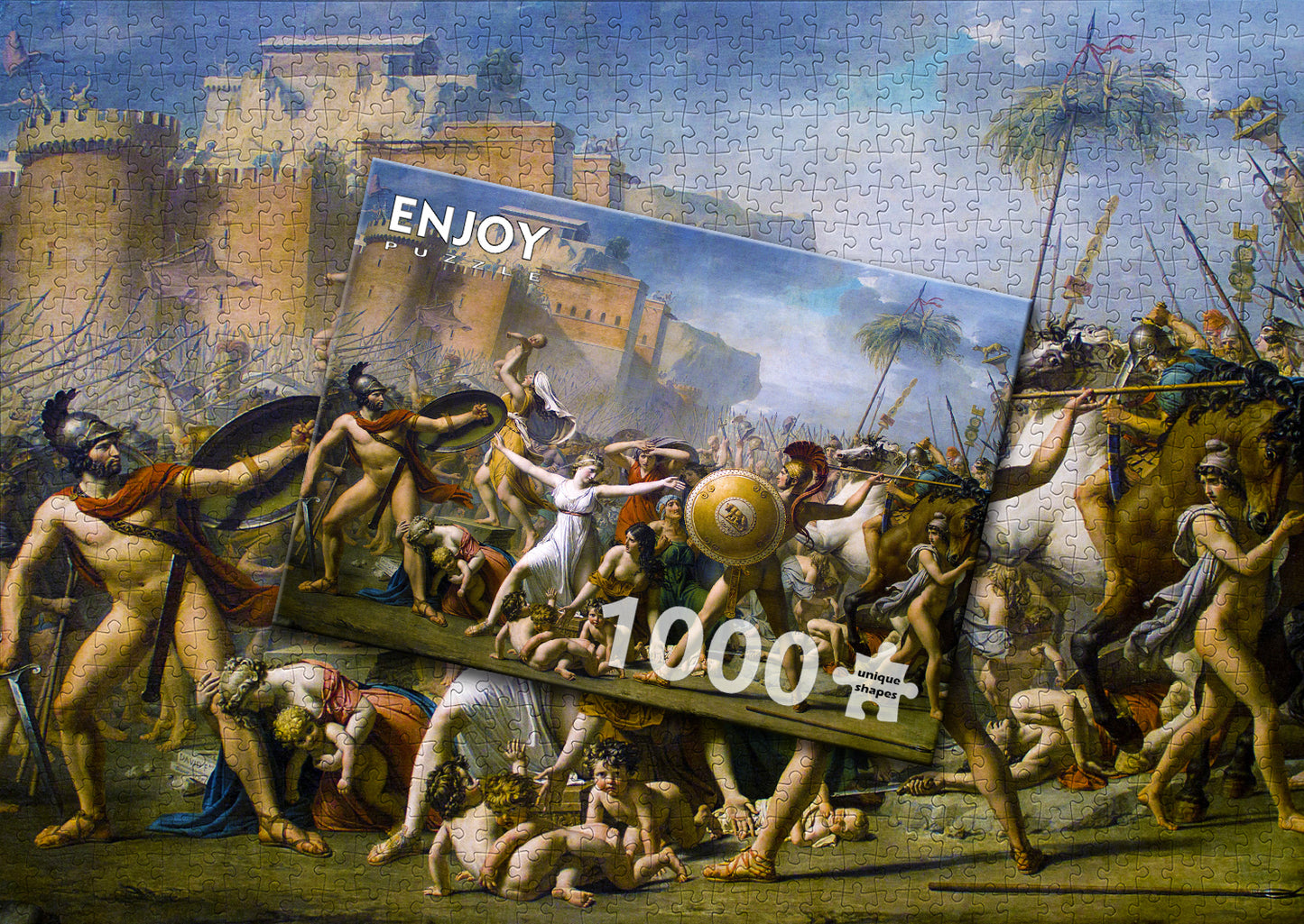 1000 Pieces Jigsaw Puzzle - Jacques-Louis David: The Intervention of the Sabine Women (1554)