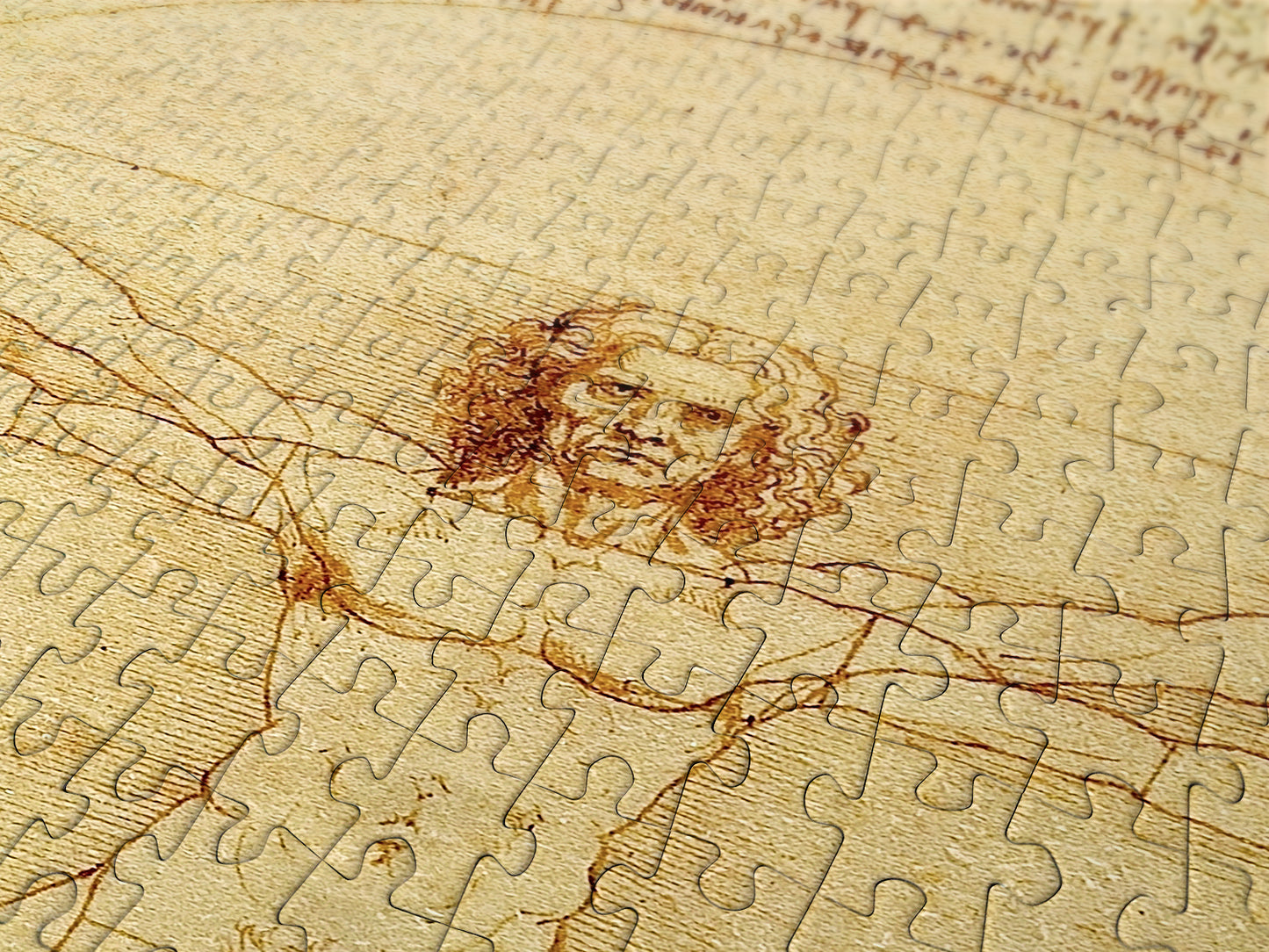 1000 Pieces Jigsaw Puzzle - Leonardo Da Vinci: The Vitruvian Man (1557)