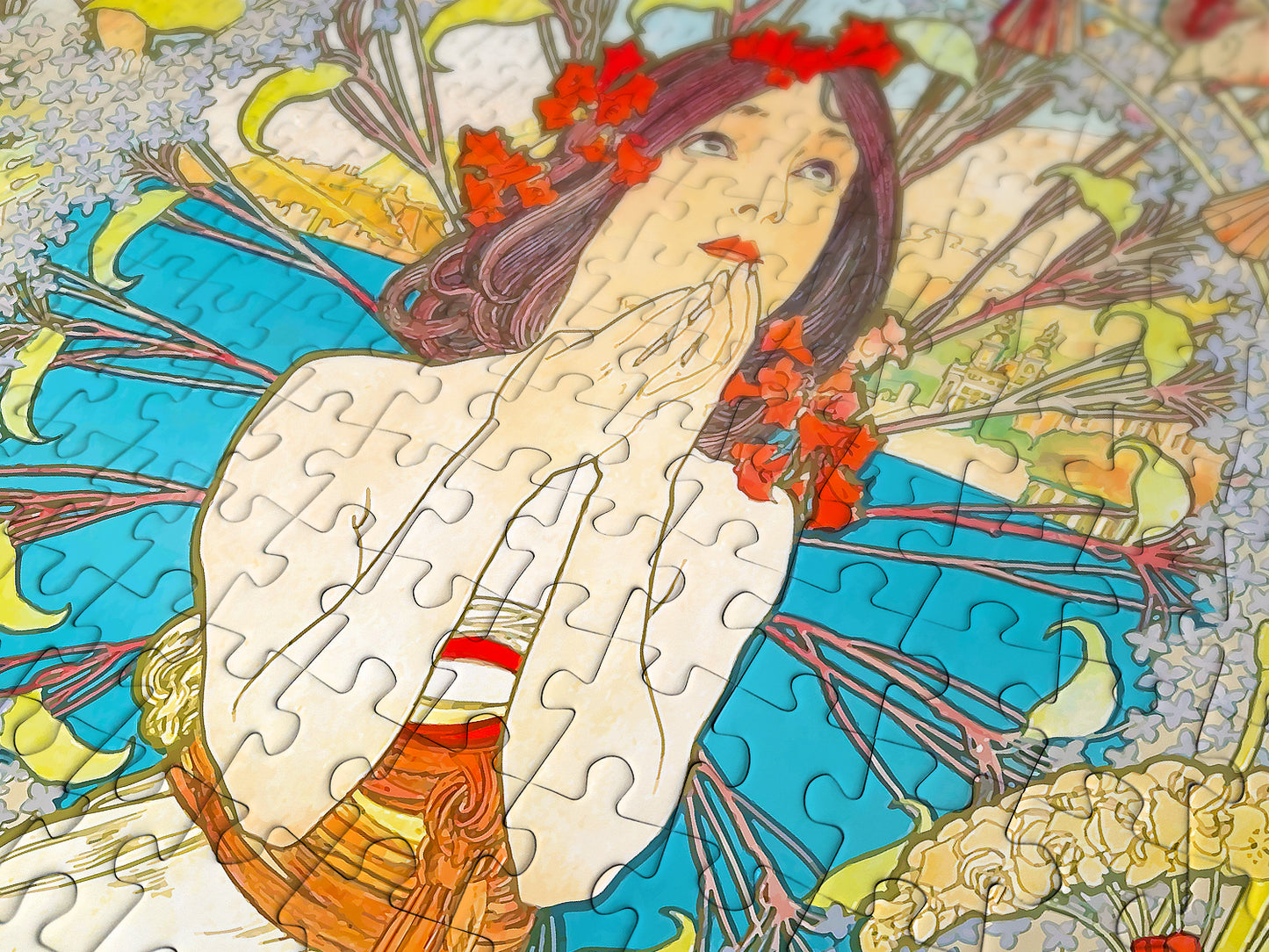 1000 Pieces Jigsaw Puzzle - Alfons Mucha: Monaco Monte Carlo (1560)