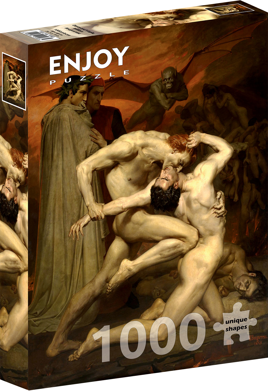 1000 Pieces Jigsaw Puzzle - William Bouguereau: Dante and Virgile (1563)