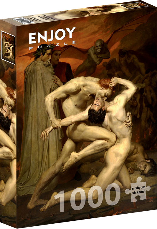 1000 Pieces Jigsaw Puzzle - William Bouguereau: Dante and Virgile (1563)
