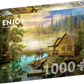 1000 Pieces Jigsaw Puzzle - A Log Cabin on the River (1602)