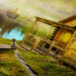 1000 Pieces Jigsaw Puzzle - A Log Cabin on the River (1602)