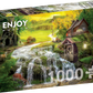 1000 Pieces Jigsaw Puzzle - A Log Cabin by the Magic Creek (1608)